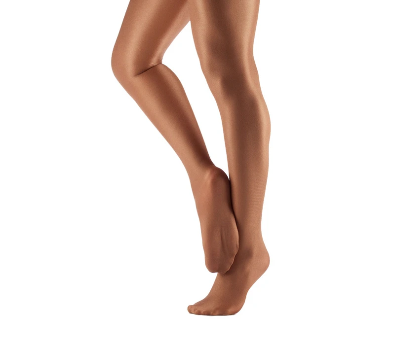 Capezio ultra shimmery, schimmernde Strumpfhose - Toast Capezio