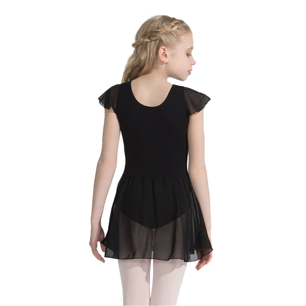 Capezio flutter sleeve dress, Tanztrikot mit Rock