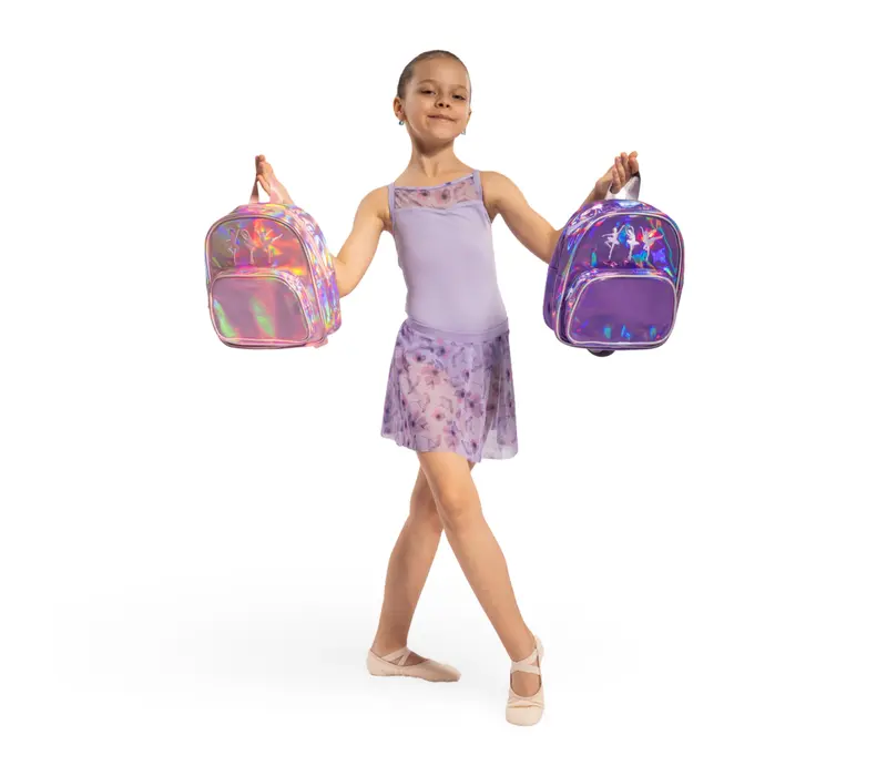 Bloch Ballerina Backpack, Regenbogen-Mädchen-Rucksack - Regenbogenrosa