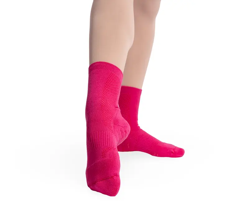 Bloch Blochsox, kürzere Tanzsocken - Rosa  - hot pink