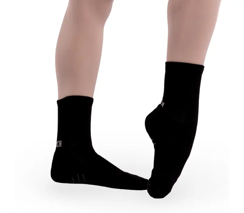 Bloch Blochsox, kürzere Tanzsocken - Schwarz