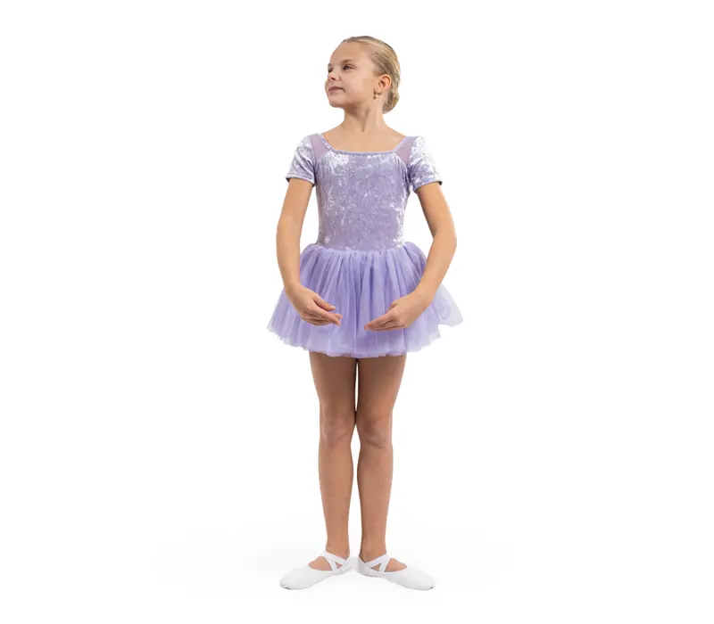 Bloch Ballet, Kurzarm-Baumwolltrikot - Flieder lilac Bloch