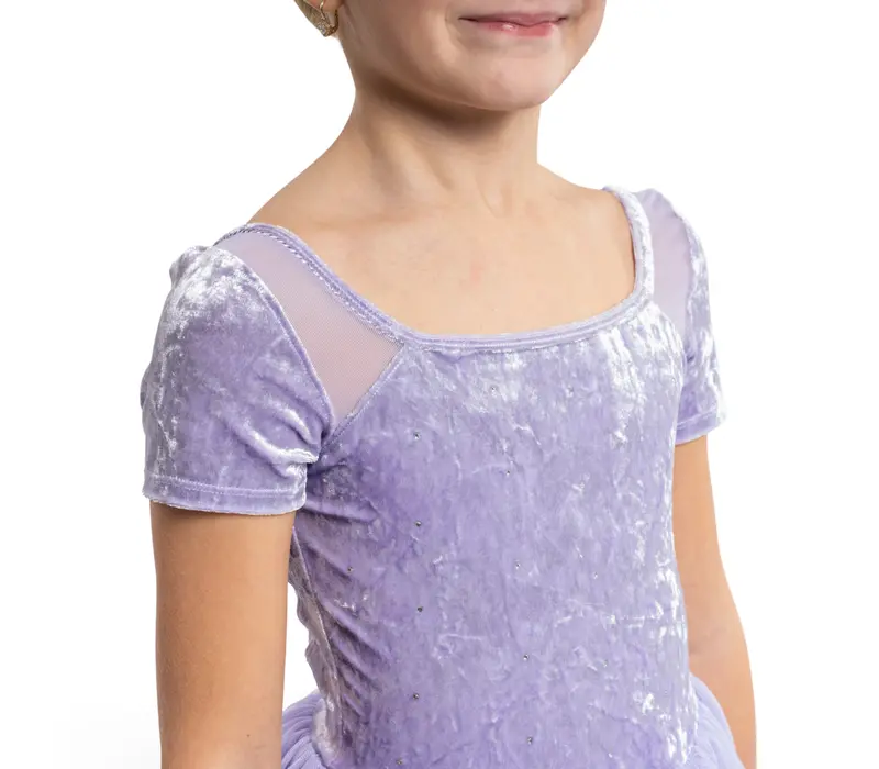 Bloch Ballet, Kurzarm-Baumwolltrikot - Flieder lilac Bloch