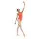 Bloch Cassia Floral Leotard,  Damentrikot mit besticktem Netzstoff auf dem Rücken - Pfirsich - peach