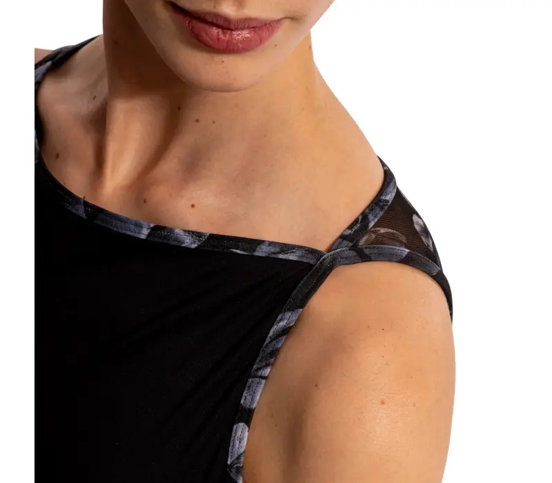 Bloch Eden Floral, Damen-Trikot   - Schwarz