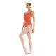 Bloch Fleur Floral Tank Leotard, Damentrikot mit breiten Trägern - Pfirsich - peach