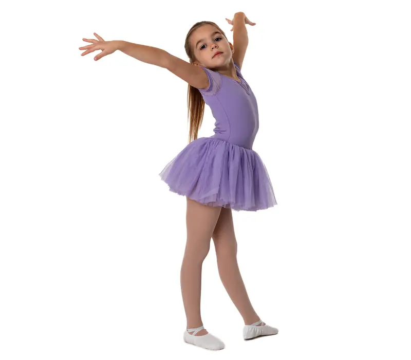 Bloch Holly, Kindertrikot mit Tutu-Rock - Flieder lilac Bloch