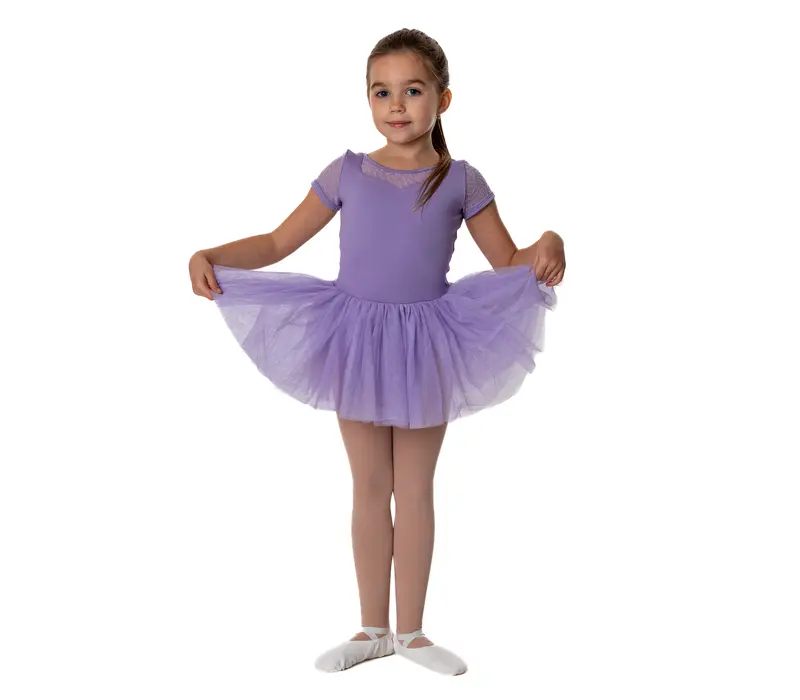 Bloch Holly, Kindertrikot mit Tutu-Rock - Flieder lilac Bloch