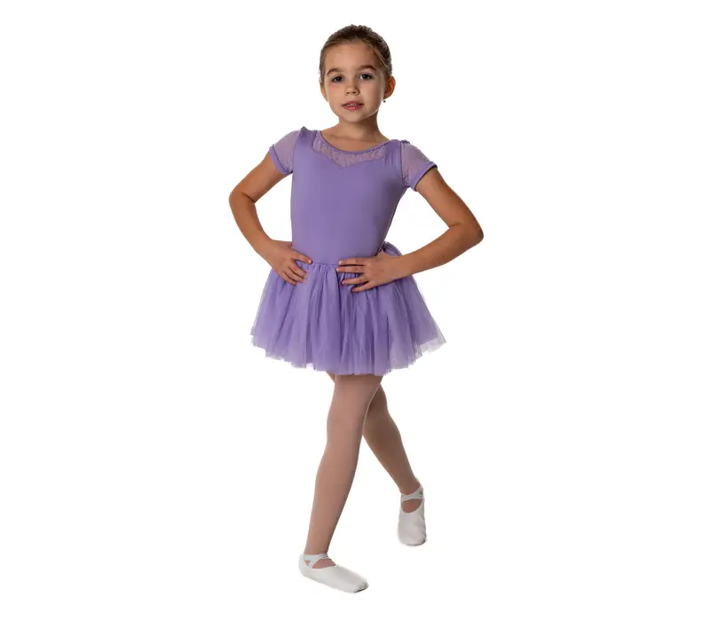 Bloch Holly, Kindertrikot mit Tutu-Rock - Flieder lilac Bloch