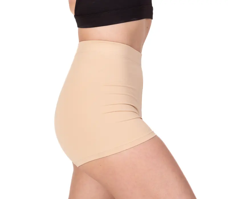 Bloch Vela, kurze Shorts für Damen - Hautfarbe  - sand