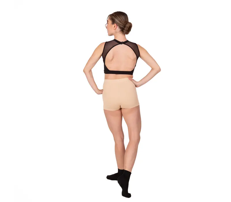 Bloch Vela, kurze Shorts für Damen - Hautfarbe  - sand