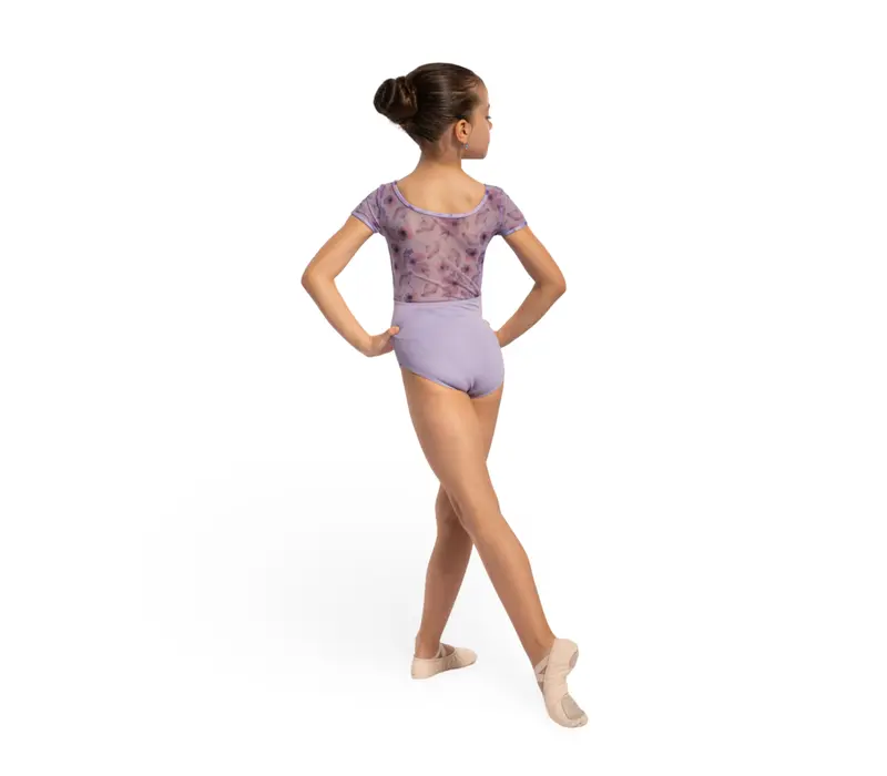 Bloch Remi Floral, Mädchen-Trikot - Flieder lilac Bloch