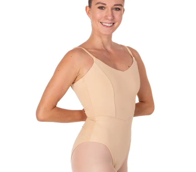 Bloch Ruby, Trikot für Damen mit Spaghetti-Trägern - Hautfarbe  - sand