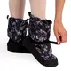 Bloch Booties Schwarze Blumen, Damen-Aufwärmschuhe  