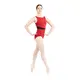 Capezio C'est La Vie Fleur, Damen-Trikot mit breiten Trägern - Rot scarlet Capezio