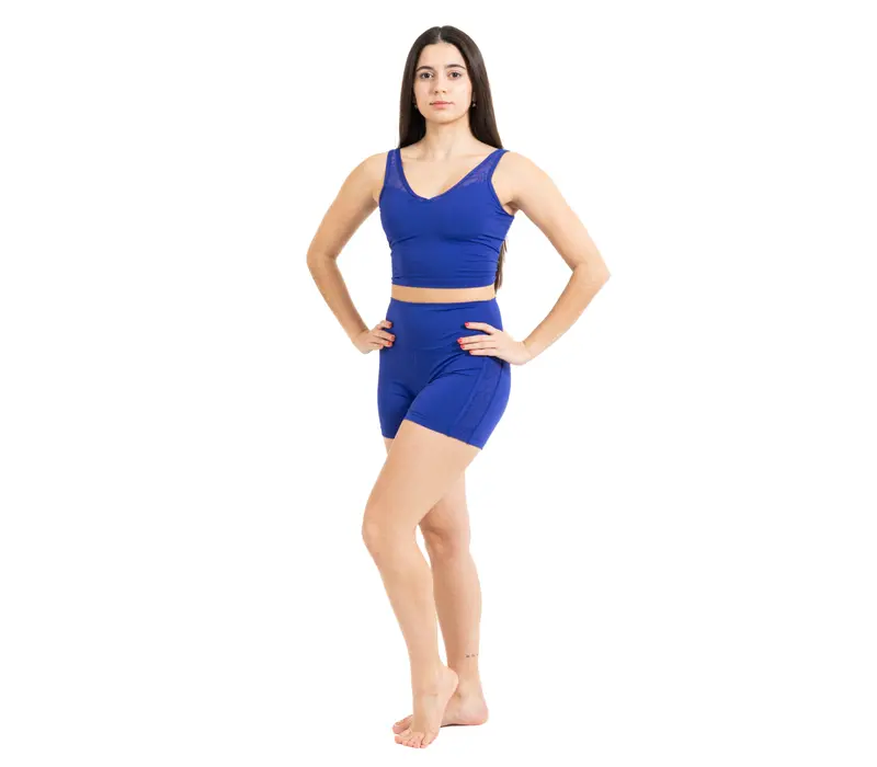 Capezio Bella Notte Dolce Tank, Damentop - Spektrum Blau