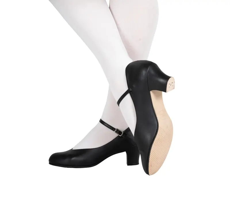 Capezio Jr Footlight, Charakterschuhe - Schwarz