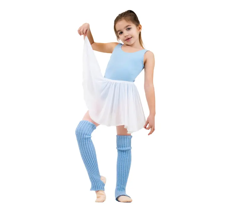 Capezio Kindertrikot mit Gürtel und breiten Trägern - Hellblau Capezio