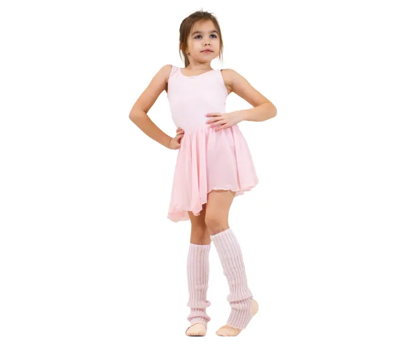 Capezio Kindertrikot mit Gürtel und breiten Trägern - Rosa - light pink