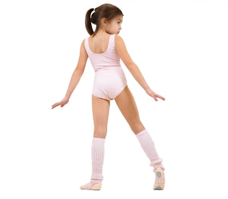 Capezio Kindertrikot mit Gürtel und breiten Trägern - Rosa - light pink