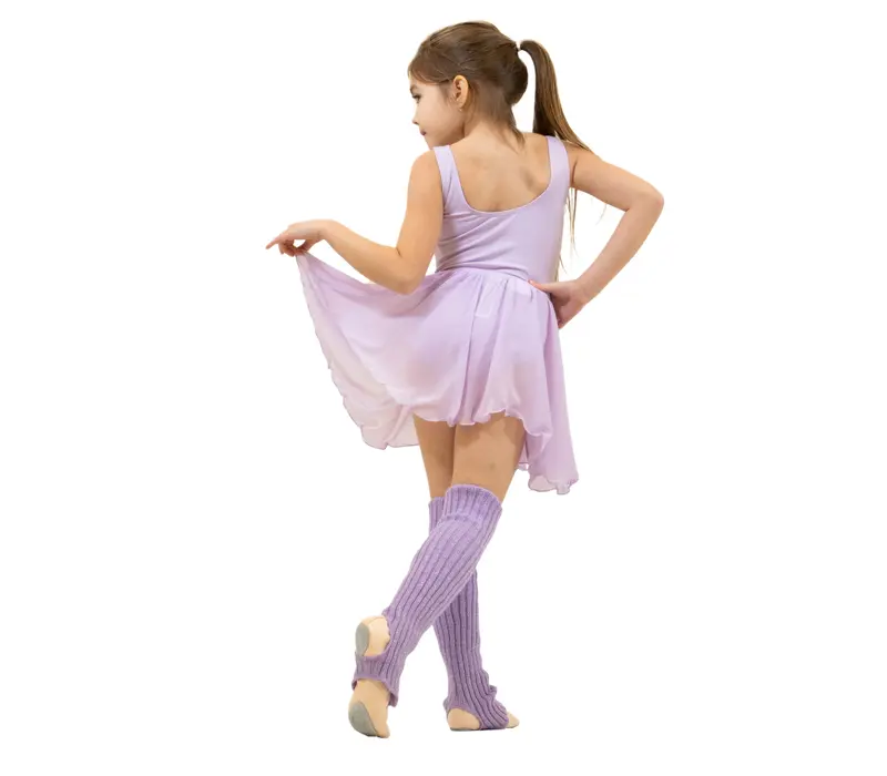 Capezio Kindertrikot mit Gürtel und breiten Trägern - Violett - lavender