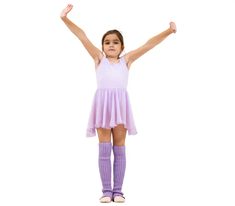 Capezio Kindertrikot mit Gürtel und breiten Trägern - Violett - lavender