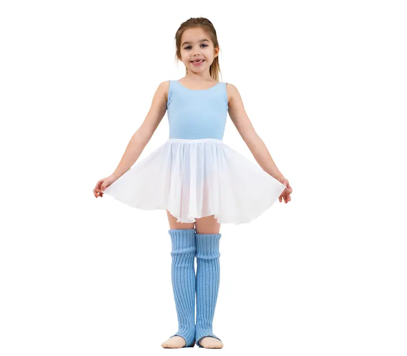 Capezio Kindertrikot mit Gürtel und breiten Trägern - Hellblau Capezio