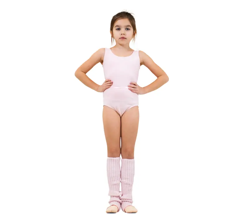 Capezio Kindertrikot mit Gürtel und breiten Trägern - Rosa - light pink