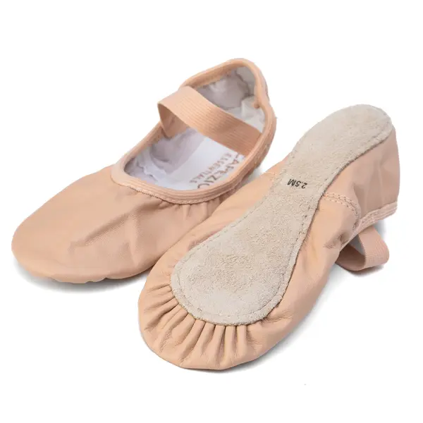 Capezio Luna, Leder-Tanzschläppchen für Anfänger