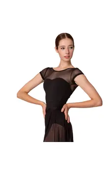 Capezio Meryl Mesh Yoke Short Sleeve, Ballettanzug