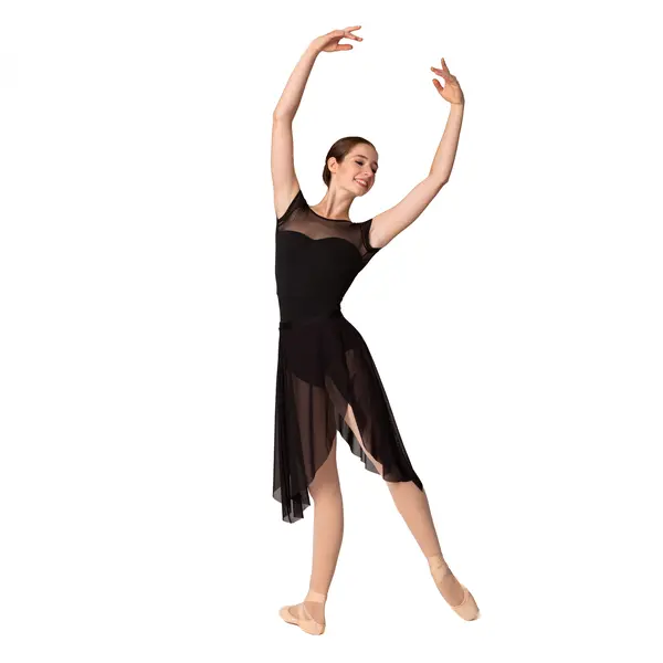 Capezio Meryl Mesh Yoke Short Sleeve, Ballettanzug