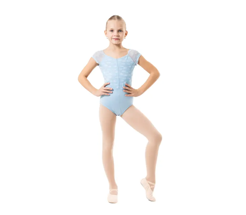 Capezio Nine Rainbow Leotard, Mädchen-Trikot  - Hellblau Capezio