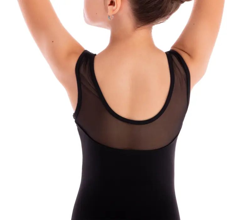 Capezio Star Mars Mesh back leotard, Kindertrikot mit breiten Trägern   - Schwarz