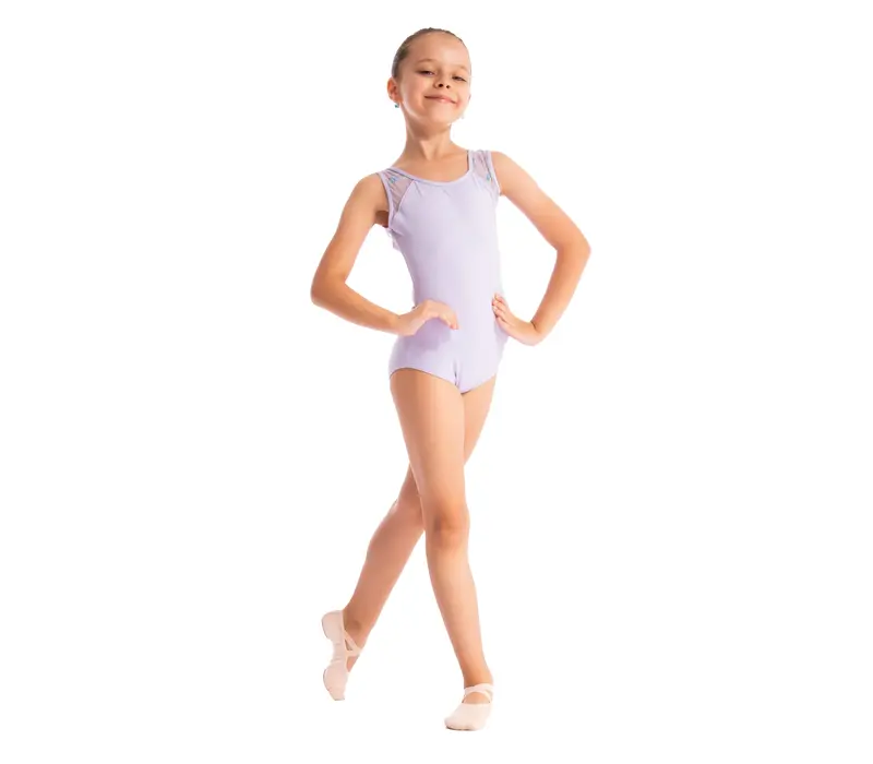 Capezio Star Mars Mesh back leotard, Kindertrikot mit breiten Trägern   - Violett - lavender