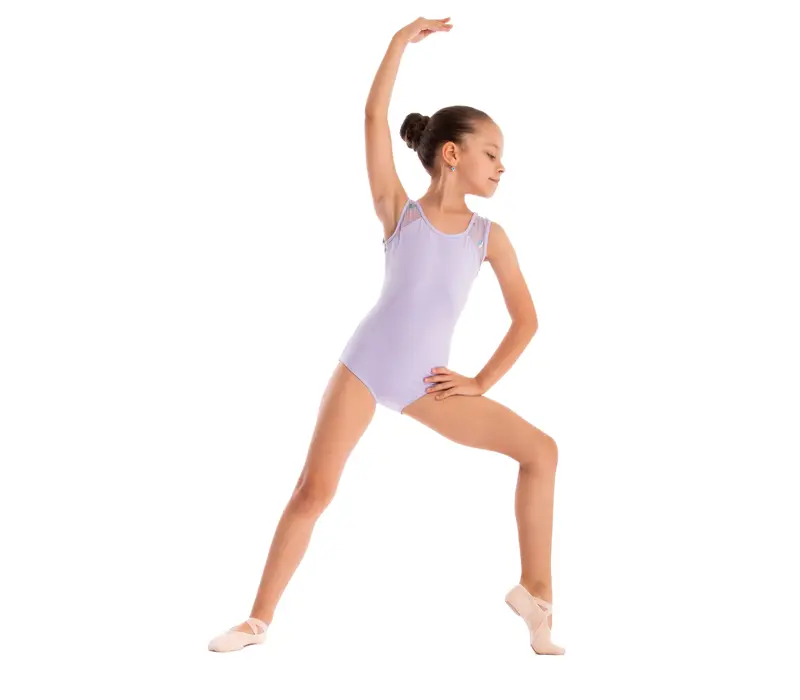 Capezio Star Mars Mesh back leotard, Kindertrikot mit breiten Trägern   - Violett - lavender