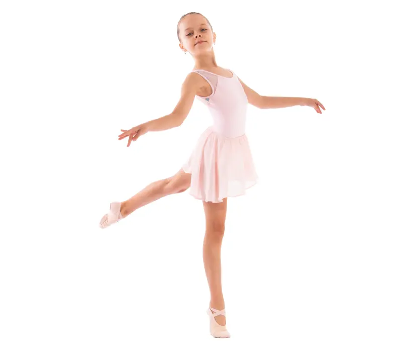 Capezio Star Mars Mesh back leotard, Kindertrikot mit breiten Trägern   - Rosa-Pink