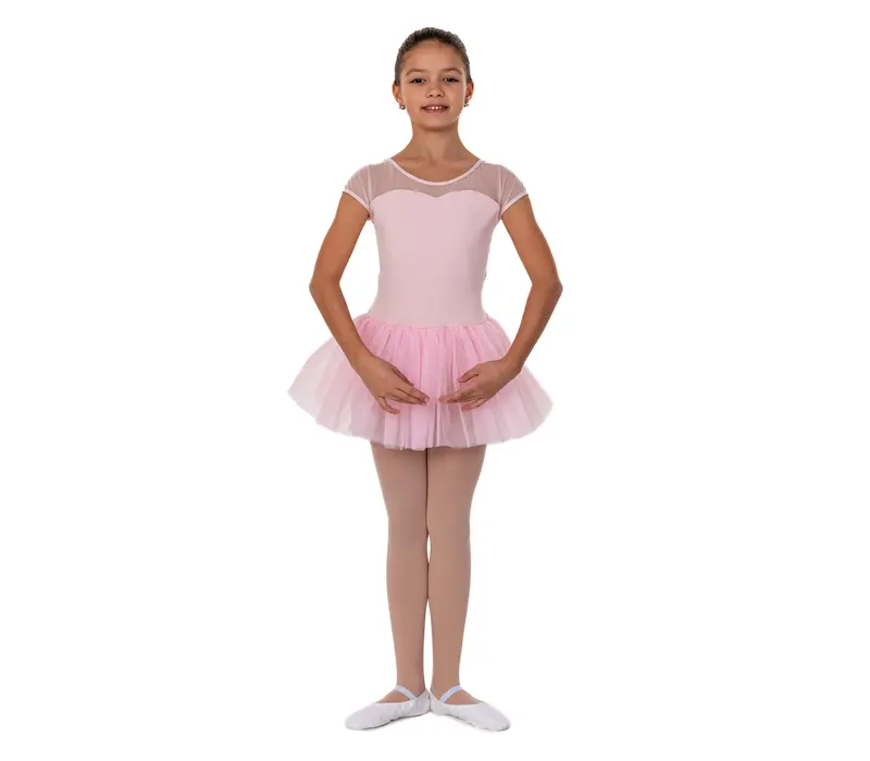 Capezio Keyhole Back Tutu Dress, Kindertrikot mit Tutu-Rock - Rosa Capezio