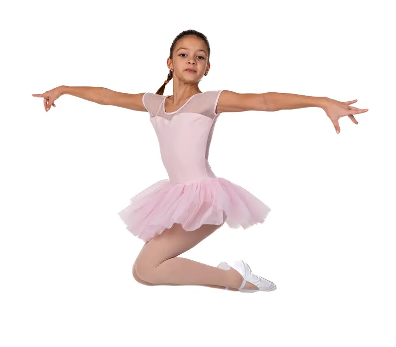 Capezio Keyhole Back Tutu Dress, Kindertrikot mit Tutu-Rock - Rosa Capezio