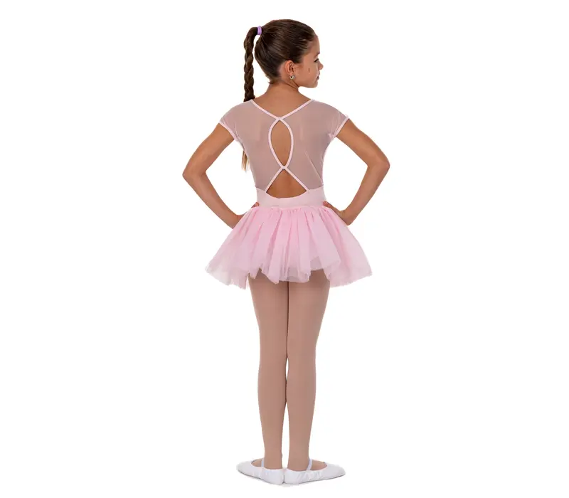 Capezio Keyhole Back Tutu Dress, Kindertrikot mit Tutu-Rock - Rosa Capezio