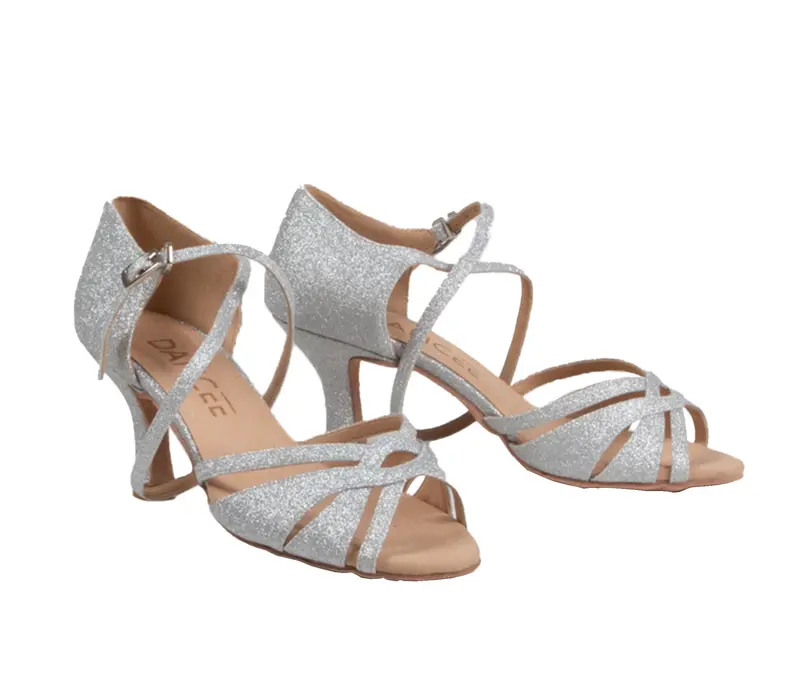 Dancee Kate, Damen-Latein-Tanzschuhe - Silber glitter