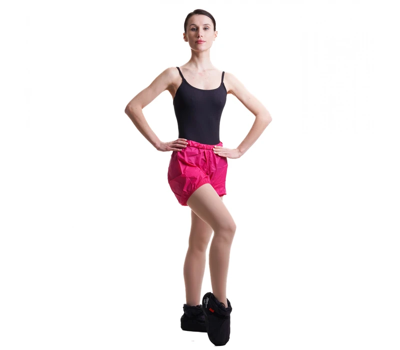 Bloch, Damen-Ripstop-Shorts zum Aufwärmen - Violett - raspberry