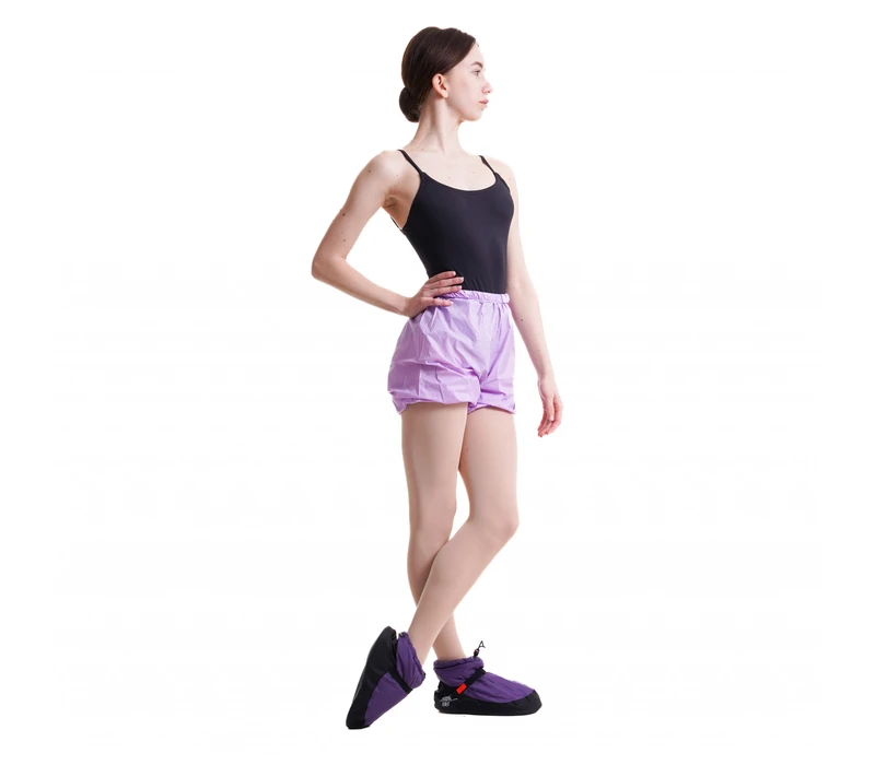 Bloch, Damen-Ripstop-Shorts zum Aufwärmen - Flieder lilac Bloch