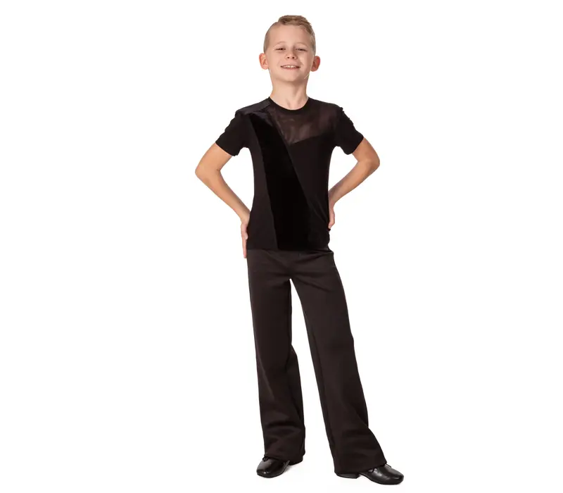 Jungen-T-Shirt für Standardtanz Basic - Braun - chocolate