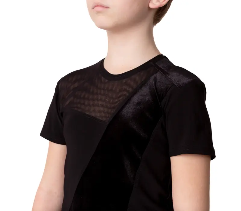 Jungen-T-Shirt für Standardtanz Basic - Braun - chocolate