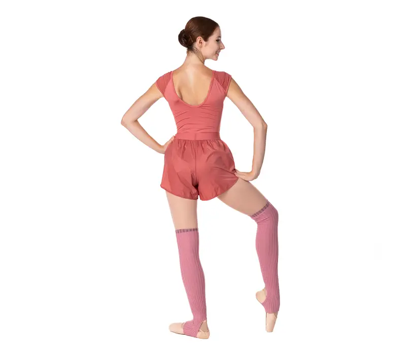 Lesson, kurze weite Shorts fürs Training - Rosa - Dusty rose