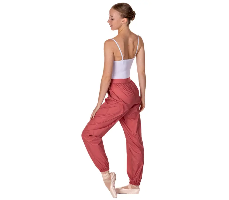 Sauna Lesson, Lange Warm-up Hosen - Rosa - Dusty rose