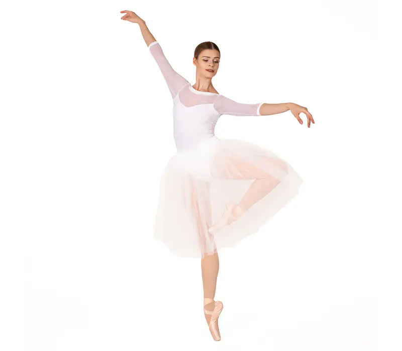 Bloch Kate L6016, baletný dres - Biela