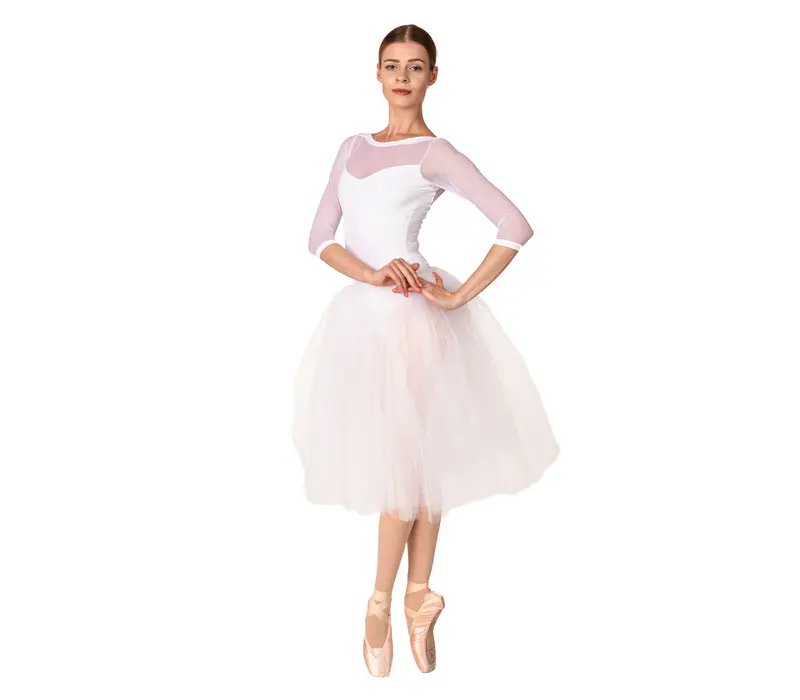 Bloch Kate L6016, baletný dres - Biela