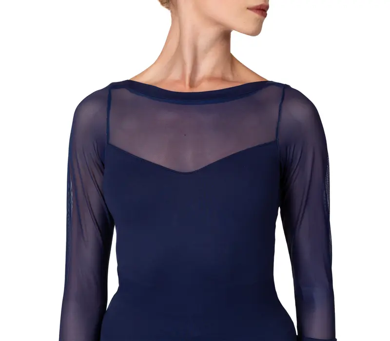 Bloch Kate L6016, baletný dres - Modrá - navy