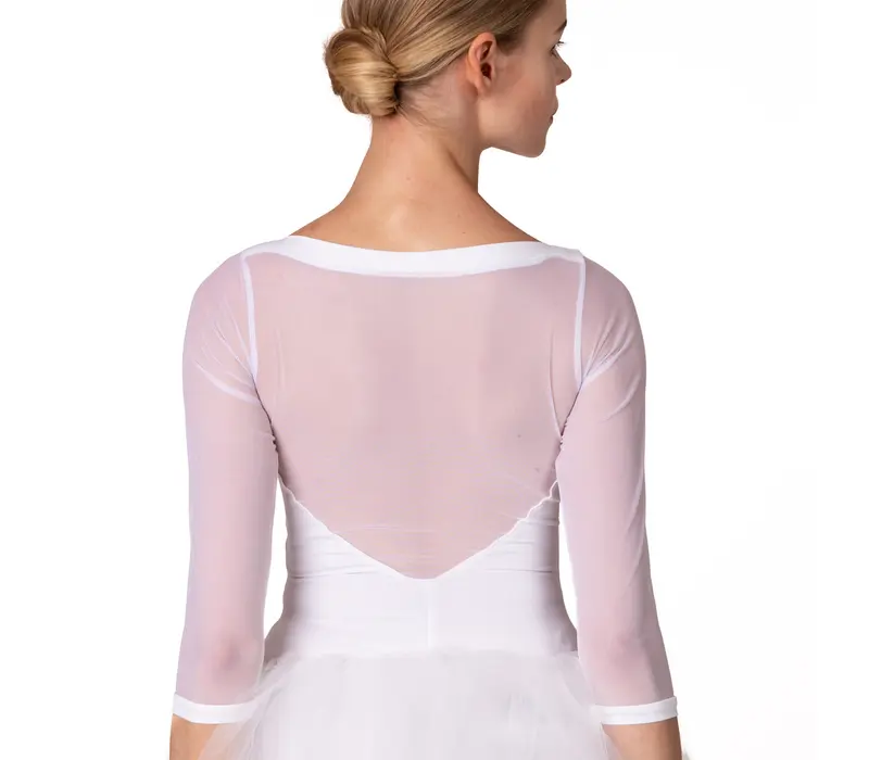 Bloch Kate L6016, baletný dres - Biela